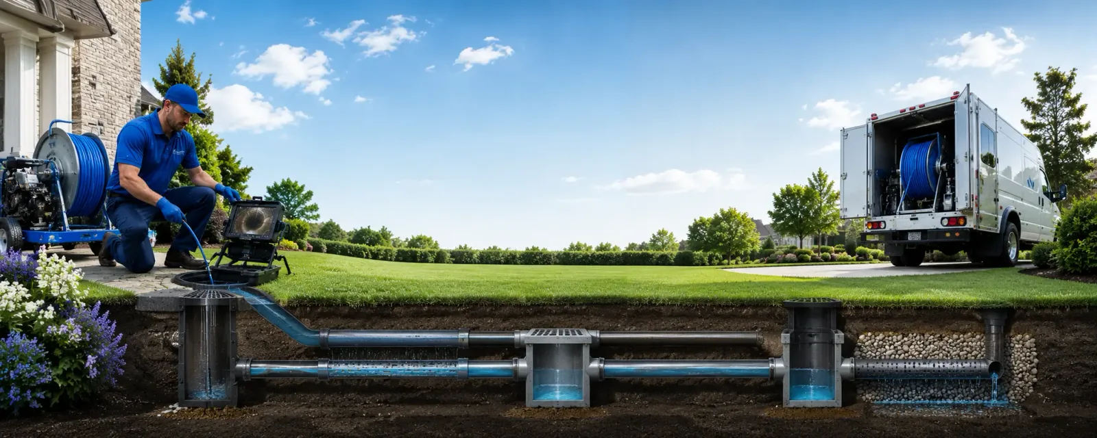 Outdoor drain cleaning information for Halma, MN